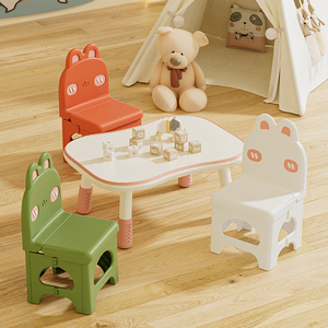 Wholesale New Design Kids Cute <strong>Stool</strong> <strong>Folding</strong> Chairs Portable Chair Kids Cute Plastic Colorful Rabbit Foldable <strong>Stool</strong> - Product Image 1