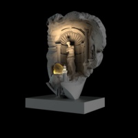 SE7 Design original Décoration d'intérieur moderne Statue 3D en résine 3D Décoration Porte-bougie d'aromathérapie Tête de Vénus Art