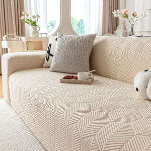 Housse de <span class=keywords><strong>Canapé</strong></span> Élastique Minimaliste Jacquard à Carreaux, Vente Directe Usine, <span class=keywords><strong>Design</strong></span> Personnalisable OEM, <span class=keywords><strong>pour</strong></span> 1 à 4 Places, Tendance Directe - Product Image 4