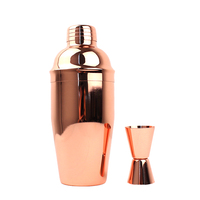 Excellent Cocktail Metal Shaker 25Oz Martini Drink Stainless Steel Black Cocktail Shaker