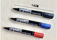 Marqueur permanent à encre huileuse 14 cm, pointe large, séchage rapide, imperméable, pointe conique 1,5 mm, pour logistique express en carton