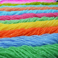 Rondelle en verre de Macaron de haute qualité, nouveau processus de couleur, perles de cristal pour la fabrication de bijoux