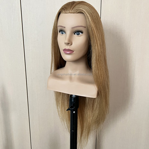 Maniquíes de Cabello Humano de 28 Pulgadas para Trenzado, Cabeza de Entrenamiento de Peluquería - Product Image 2