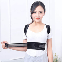 Ceinture orthopédique lombaire et d'épaule, soutien complet du dos, ceinture de maintien lombaire réglable avec plaque en acier pour correction de posture