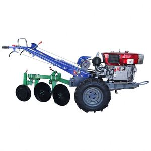 Used 2WD <b>Condensing</b> Agricultural Walking Tractor with 12HP Engine Hand-Guided Disc Plow Gear Core Components High Productivity - Product Image 1