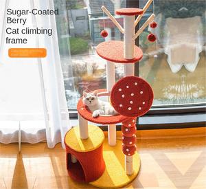 Rejilla grande integrada para gatos, tabla de agarre para árboles, plataforma de salto, cuerda de Sisal, cápsula espacial para trepar árboles para gatos, rascador - Product Image 2