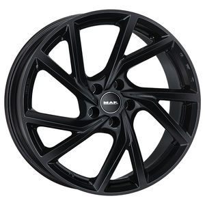Nouvelles jantes en alliage MAK F7070KAGB42GG2 KASSEL GLOSS BLACK 7J17 Et42 5X108 Cb72 - Product Image 1