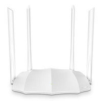 Router WiFi de Doble Banda Tenda AC5S AC1200 2.4G 5G 1167Mbps, 4 Antenas, Puertos Rápidos de 10/100Mbps, Router Inalámbrico para el Hogar, Versión en Inglés