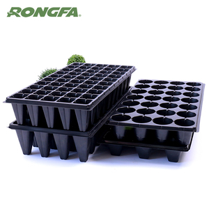 Plateau de semis réutilisable en plastique noir à 72 cellules pour la germination des graines de légumes et de fleurs - Product Image 1