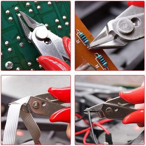 Yth 170S thép không gỉ Micro dây Máy cắt tuôn ra cắt và Side Kìm cắt cho thiết bị điện tử đồ trang sức làm mô hình Bộ dụng cụ - Product Image 5