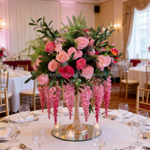 Bolas <span class=keywords><strong>de</strong></span> Flores Artificiales Coloridas <span class=keywords><strong>de</strong></span> 70 cm, Bola <span class=keywords><strong>de</strong></span> Flores Rosadas Artificiales <span class=keywords><strong>de</strong></span> Alta Calidad, Centros <span class=keywords><strong>de</strong></span> Mesa con Ramo <span class=keywords><strong>de</strong></span> <span class=keywords><strong>Rosas</strong></span> para Bodas - Product Image 6
