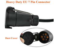 Adaptateur de remorque 7 vers 4, convertisseur de connecteur de remorque USA 4 broches vers prise EUR 7 broches, séparation du signal d'arrêt/feu stop