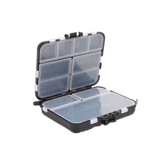 Topline 12X10x3cm Caja negra Caja de almacenamiento de Señuelos de Pesca Caja de señuelos extraíble Accesorios de pesca al aire libre - Product Image 1