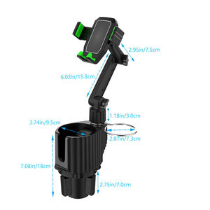 حامل أكواب للسيارة 3 في 1 قابل للتعديل مع حامل هاتف، إكسسوارات سيارات من المصنع مباشرة - Product Image 6