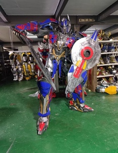ชุดมาสคอตหุ่นยนต์ออพติมัสทรานส์ฟอร์เมอร์สสำหรับงานโฆษณา ธุรกิจ งานอีเว้นท์ ให้เช่า ขายหุ่นยนต์ออพติมัส - Product Image 2