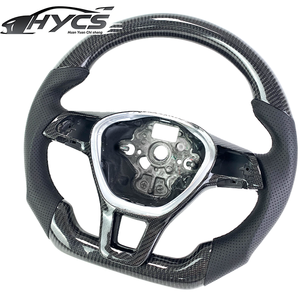 Volante de fibra de carbono personalizado para Volkswagen Golf 7 MK7 Mk7.5 Passat B8 MK2 GTI Scirocco Polo <span class=keywords><strong>Tiguan</strong></span> - Product Image 2