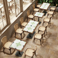 Meubles commerciaux, canapé double en bois massif, style moderne, pour restaurant, banquette pour café, salle à manger, hôtel