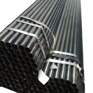 Yüksek kalite en iyi fiyat siyah yuvarlak boru demir boru kaynaklı yuvarlak çelik borular için inşaat