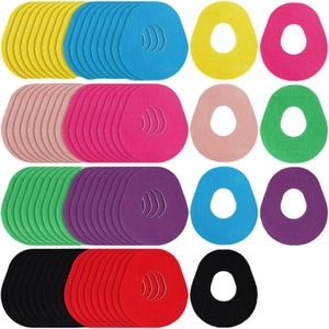 Patch adhésif pour <span class=keywords><strong>capteur</strong></span> <span class=keywords><strong>de</strong></span> <span class=keywords><strong>glycémie</strong></span> Yuuju, autocollant coloré rond avec trou pour usage quotidien - Product Image 3