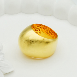 Anillo Geométrico de Banda Ancha Lisa, Oro Blanco Sólido de 18K, Acabado Satinado Cepillado, Diseño Minimalista, Unisex, Uso Diario - Product Image 5