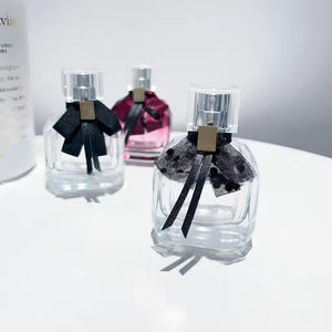 Botellas de Perfume de Vidrio Cuadradas Portátiles de Lujo, 30ml 50ml 100ml, con Pulverizador, Impresión Serigrafiada, Recargables, con Caja de Viaje, para Citas Nocturnas - Product Image 4