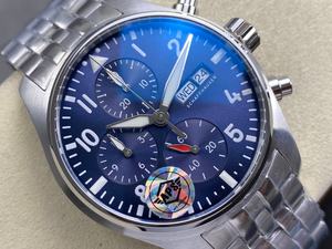 Reloj Mecánico de Lujo de Súper Calidad 41mm APS Factory Cal. Reloj de Piloto Multifuncional Cronógrafo Azul con Movimiento 69385 IW388102 - Product Image 2