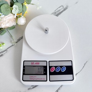 Balance de cuisine électronique SF-400 10 kg 1 g de précision pour la pâtisserie, les aliments, les herbes, les bougies, les travaux manuels - Product Image 3