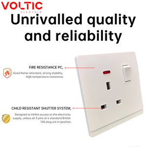 Prises et Interrupteurs Électriques Muraux Personnalisés Blancs Universels OEM UK Standard USB RJ45 <span class=keywords><strong>TV</strong></span> 13A 20A 45A pour Maison ou Hôtel - Product Image 4