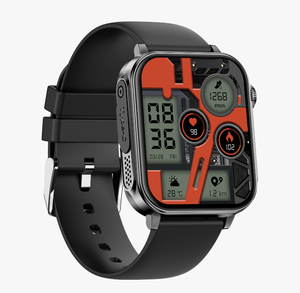 Smartwatch V96 Rettangolare, Braccialetto Intelligente con App Da <span class=keywords><strong>Fit</strong></span>, Schermo HD Grande da 1,83 Pollici, Ricarica Type-C, Corona Rotante, Monitoraggio della Salute, Chiamate BT - Product Image 4