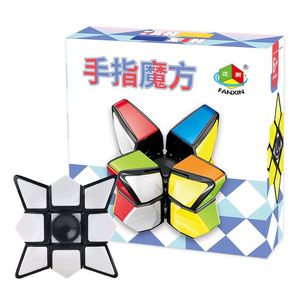 Fan Xin <b>Cube</b> Finger Spinner <b>Magic</b> <b>Cube</b> Small Size Smooth Rotation Fidget Toy For Teens Brain-Boosting Unisex - Product Image 5