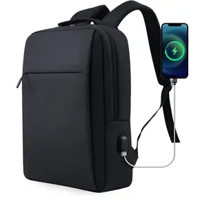 2022 New 17 Inch Waterproof Laptop Backpack with Usb,oem School Laptop Backpack Bag for Travel Business Vintage Polyester Unisex