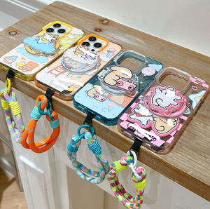 Милые Мультяшные собачьи магнитные кристаллические цветные Чехлы для мобильного телефона с магнитным кронштейном - Product Image 6