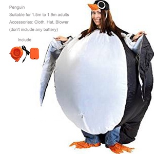 Costume gonflable de pingouin d'autruche Animal abeille carnaval flamant rose oiseau Costumes adultes fête d'halloween - Product Image 5