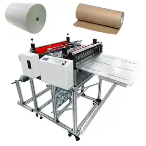 Distributeur de rouleaux de tissu Découpeuse de rouleaux de papier jumbo Découpeuse de papier A4 Rouleau de papier à la machine de découpe de feuilles