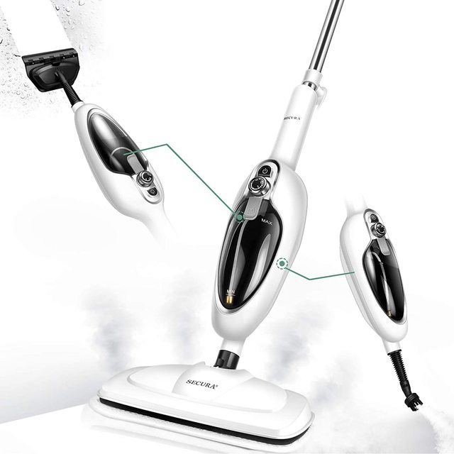 Factory Wholesale Household 10-in-1 Multi-functional Steam Mop Cleaner 1300W High Power 1 Year Warranty 105C Steam 3 bar 5M Cord