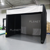 Prix d'usine Cage d'entraînement au golf portable simulateur de golf gonflable tente de tir avec projecteur et écran