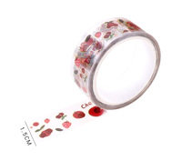 Lot de 12 rouleaux de ruban Washi décoratif aux fruits mignons pour la journalisation, le scrapbooking, les planificateurs, la décoration et l'artisanat.
