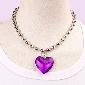 Collar de Acero Inoxidable con Forma de Corazón, Colgante de Moda para Mujer, Regalo de Joyería, Origen Yiwu XI X584 - Product Image 3