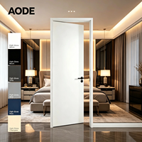 Porte intérieure peinte à haute brillance, insonorisée, résistante aux rayures, pour chambre moderne