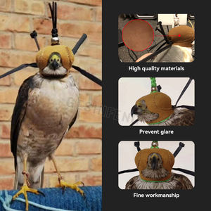 Capucha de cetrería de cuero artificial personalizada de varios tamaños Sombrero de halcón Capuchas de Águila - Product Image 5