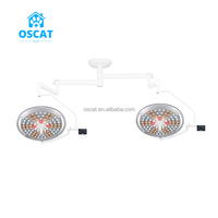OSCAT équipement vétérinaire Oper lampe de statut de salle d'opération double tête ot led plafond opération sans ombre théâtre mural