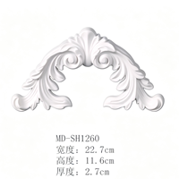 Centre de table moderne en PU, motif floral 3D, rosette décorative en polyuréthane pour base de lustre