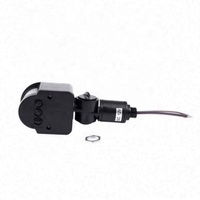 Saklar Sensor gerak PIR inframerah otomatis DC 12V luar ruangan untuk lampu LED, HITAM