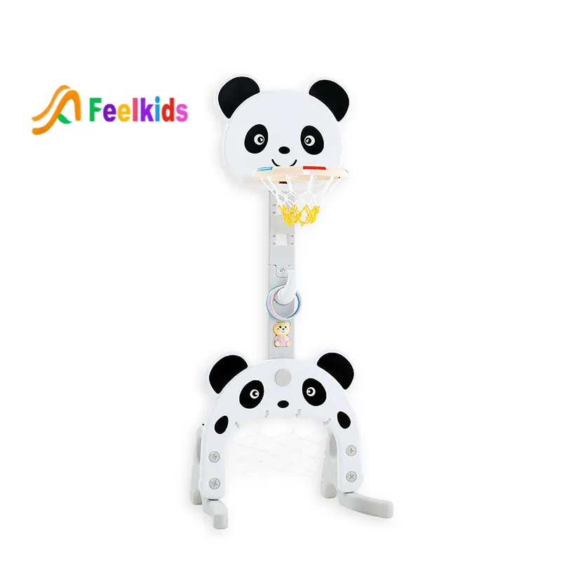 Feelkidsホット販売プラスチックミニ屋内子供ポータブルバスケットボールフープスタンド