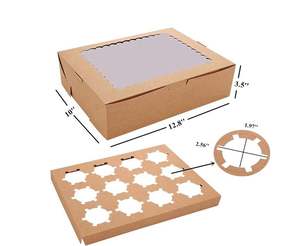 ECOPACKING JRY-W2 - Empaque Desechable Personalizado de Papel Kraft para Mini Cupcakes y Mezclas para Pasteles - Product Image 6