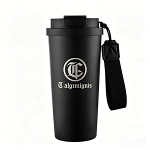 Tazza Termica in Acciaio Inossidabile da 20oz, Adatta al Portabicchieri dell'Auto, Bicchiere Portatile con Cannuccia e Cordino per Uso in Viaggio - Product Image 5