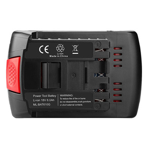 Batterie lithium-ion de remplacement Bosch 18V pour outils électriques tels que les meuleuses d'angle et les marteaux perforateurs – pack batterie BAT609 - Product Image 3