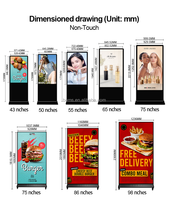 Écran LCD Benshi, lecteur publicitaire, totem TV, menu numérique Android, panneau publicitaire, présentoir d'exposition, signalétique et affichage, kiosque