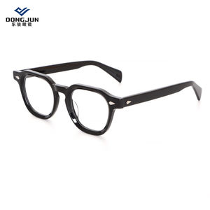 شعار مخصص جاهز تصميم جديد عتيق كلاسيكي شفاف نظارات عين أسيتات الزيتون إطار غير متزن للرجال والنساء - Product Image 2