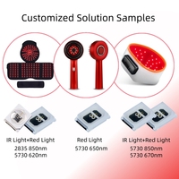 Diode LED SMD 2835 5730 660nm 820nm 850nm 7mW 12V Lumière Rouge IR, puce Epistar pour la luminothérapie médicale, les appareils de beauté et les soins de la peau
